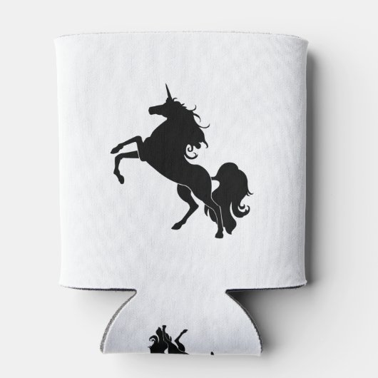 Zwarte paarden blikjeskoeler (Achterkant)