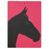 Zwarte paarden klembord (Achterkant)