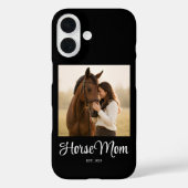 Zwarte Paarden Moeder Gevestigd Script Foto Case-Mate iPhone Case (Achterkant)