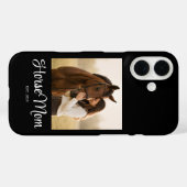 Zwarte Paarden Moeder Gevestigd Script Foto Case-Mate iPhone Case (Achterkant (horizontaal))