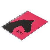 Zwarte paarden notitieboek (Linkerzijde)
