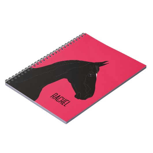 Zwarte paarden notitieboek (Linkerzijde)