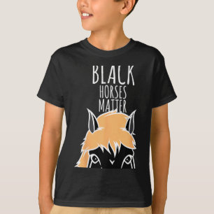 Zwarte Paarden Paard Dierenliefhebber Gif T-shirt