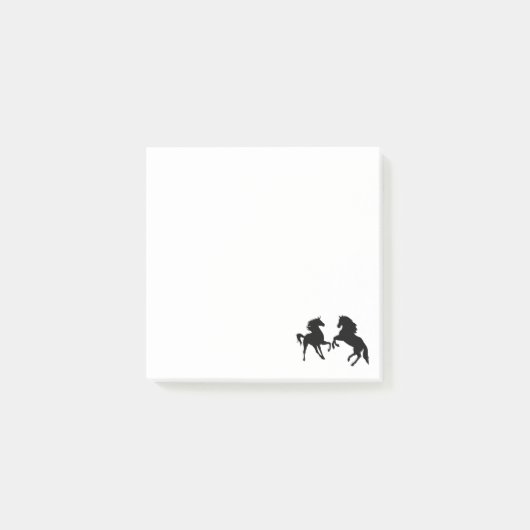 Zwarte paarden - post-it® notes (Voorkant)