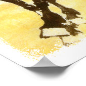 Zwarte paarden poster (Hoek)