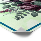 Zwarte paarden poster (Hoek)