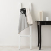 Zwarte paarden Sherpa Deken met aangepaste tekst (In situ)