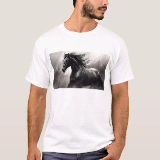 Zwarte paarden t-shirt