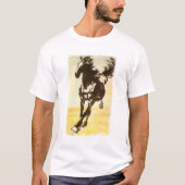 Zwarte paarden t-shirt (Voorkant)