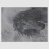 Zwarte paarden tissuepapier (Voorkant)