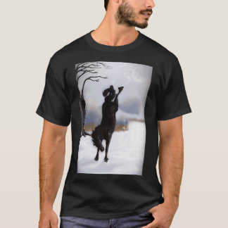 Zwarte paardentemper t-shirt