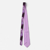 Zwarte Paars Plum Lavender Camouflage Stropdas (Achterkant)