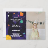 Zwarte Paarse buitenruimte op zaterdag Kaart (Voorkant)