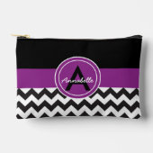 Zwarte Paarse Chevron Etui (Voorkant)