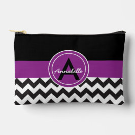 Zwarte Paarse Chevron Etui