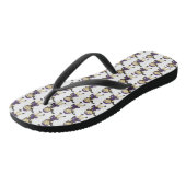 Zwarte Paarse dansoverweging Costume Jazz Dancer Teenslippers (Schuin)