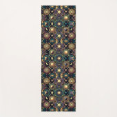 Zwarte, Paarse en gouden hemelse zon en sterren Yogamat (Voorkant)