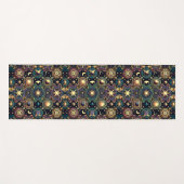 Zwarte, Paarse en gouden hemelse zon en sterren Yogamat (Voorkant (horizontaal))