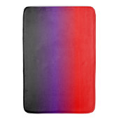 Zwarte, Paarse en rode gradiënt Badmat (Voorkant Verticaal)