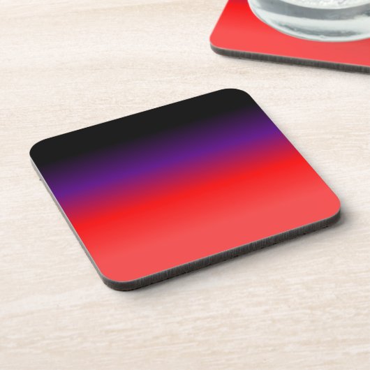 Zwarte, Paarse en rode gradiënt Bier Onderzetter (Linkerzijde)