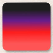 Zwarte, Paarse en rode gradiënt Bier Onderzetter (Voorkant)