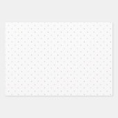 Zwarte, Paarse en witte micropoly Dot Set van 3 Inpakpapier Vel (Voorkant)