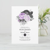 Zwarte, Paarse en zilvergotische stellen Kaart (Staand voorkant)