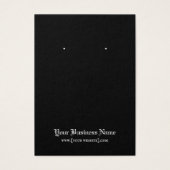 Zwarte Paarse Gothische Skulls Halloween-draagkaar Visitekaartje (Voorkant)