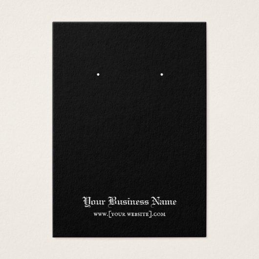 Zwarte Paarse Gothische Skulls Halloween-draagkaar Visitekaartje (Voorkant)