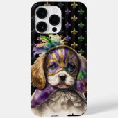 ZWARTE PAARSE GREEN GOLD MARDI GRAS PUPPY DOG Case-Mate iPhone CASE (Achterkant)