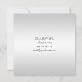 Zwarte paarse krullen op zilveren achtergrond Post Kaart (Achterkant)