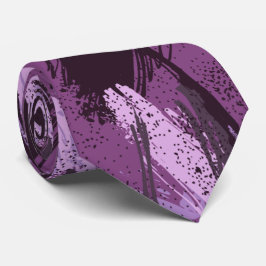 Zwarte Paarse Pruim Lavendel Camouflage Nekdas Stropdas