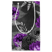 Zwarte Paarse Rozen Zilver laat donkere tuin Klein Cadeauzakje (Voorkant)