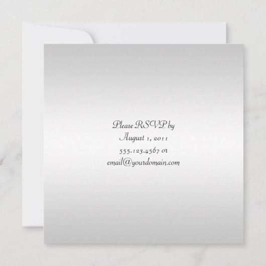 Zwarte paarse spiralen op zilveren achtergrond Pos Kaart (Achterkant)