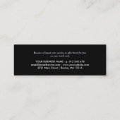 Zwarte & Paarse Stippen Loyalty Punch Kaart (Achterkant)