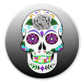 Zwarte Paarse suiker Decoratief Keramische Knop (Voorkant)