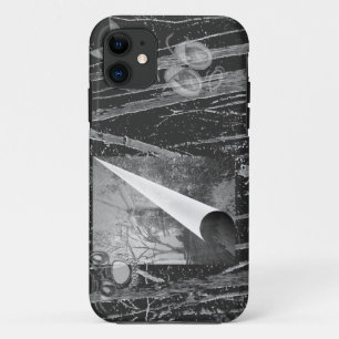 Zwarte paginalijn met Hoesje-Mate-Hoesje voor ogen iPhone 11 Hoesje