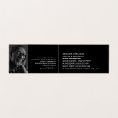 Zwarte Paint Stroke, Schilder & Decorator Foto Visitekaartje (Binnenkant ongevouwen)