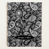 Zwarte Paisley Planner (Voorkant)
