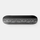 Zwarte Paisley Skateboard Pro (Horizontaal)