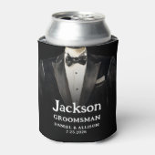 Zwarte pak Groomsman Beer Koelboxxen Blikjeskoeler (Blikje Voorkant)