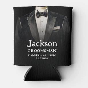 Zwarte pak Groomsman Beer Koelboxxen Blikjeskoeler