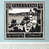 Zwarte Palestijnse Poster Canvas Afdruk (Insitu (Houten vloer))