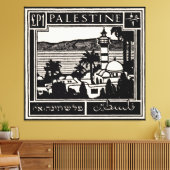 Zwarte Palestijnse Poster Canvas Afdruk (Insitu (Woonkamer))