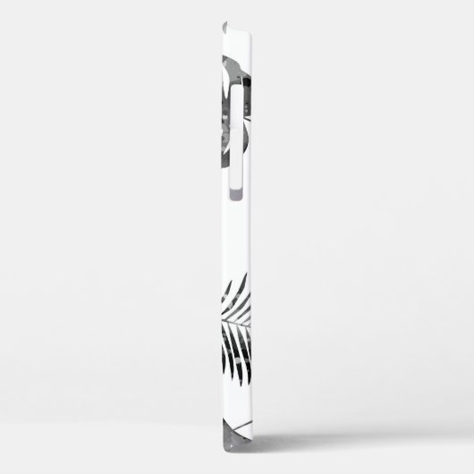 Zwarte palmbladeren: naadloos. Case-Mate iPhone case (Achterkant / Links)