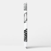 Zwarte palmbladeren:  naadloos. Case-Mate iPhone case (Achterkant / Rechts)