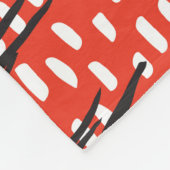 Zwarte palmbladeren, naadloze slagen fleece deken (Hoek)