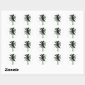 Zwarte palmboom Sticker (Vel)
