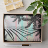 Zwarte palmen bij zonsondergang tissuepapier (Geschenk)