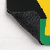 Zwarte Pan Afrikaanse vlag Muismat (Hoek)